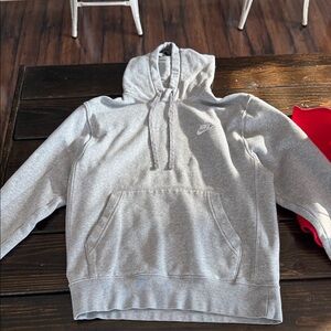 Nike Men's Light Gray Hoodie
